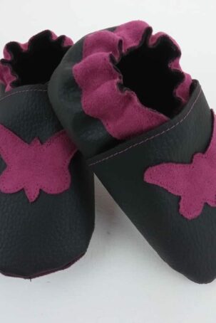 Chaussons en cuir souple bébé