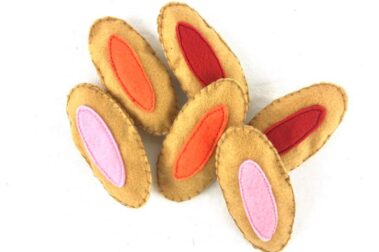 Barquettes de Lu en feutrine