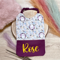 Bavoir maternelle violet à motifs de koala - Floqué – Image 11