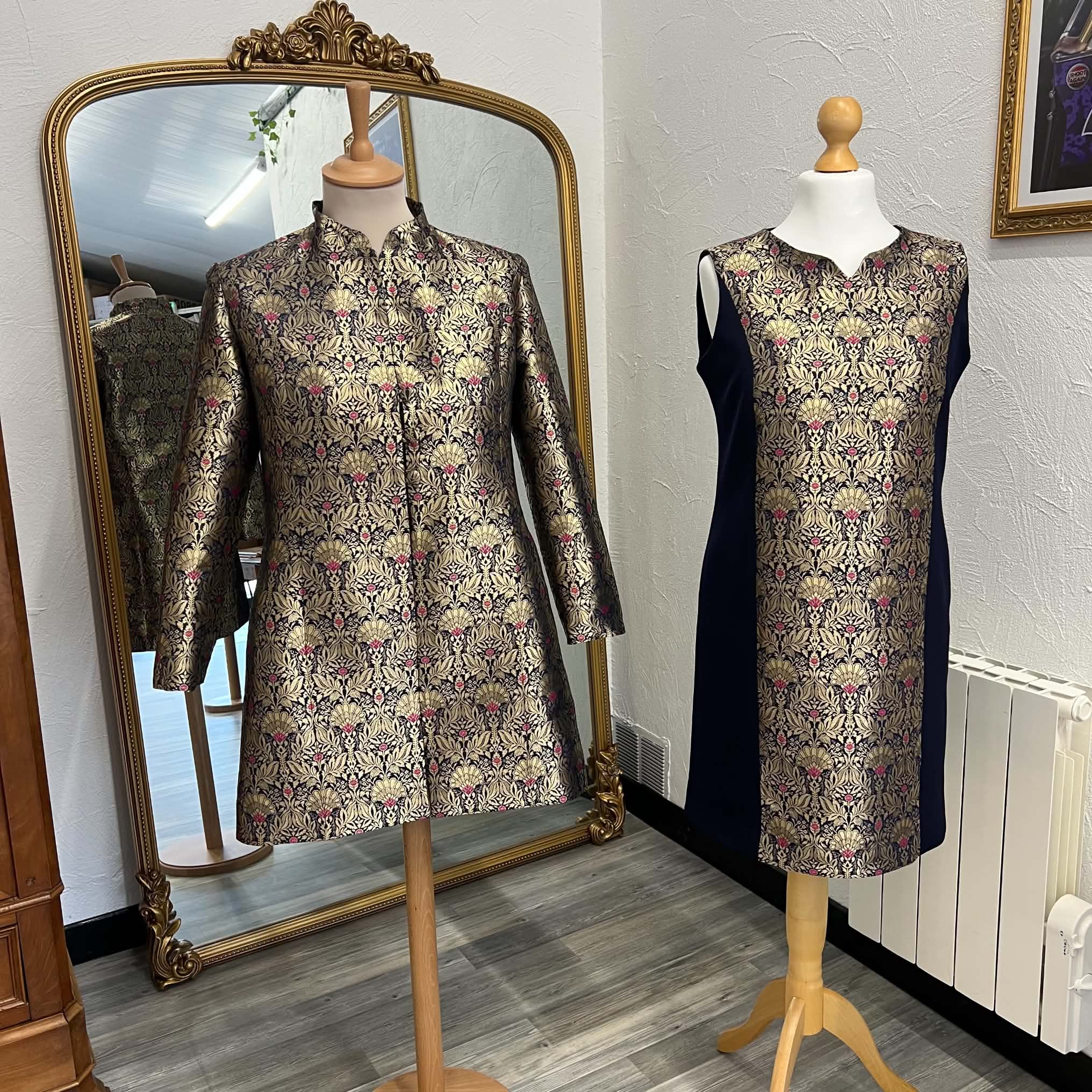 Ensemble Veste et robe sur mesure par CréatiBreizh séparé Ensemble Veste et robe sur mesure par CréatiBreizh
