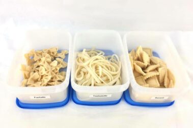 Ensemble de pâtes en feutrine