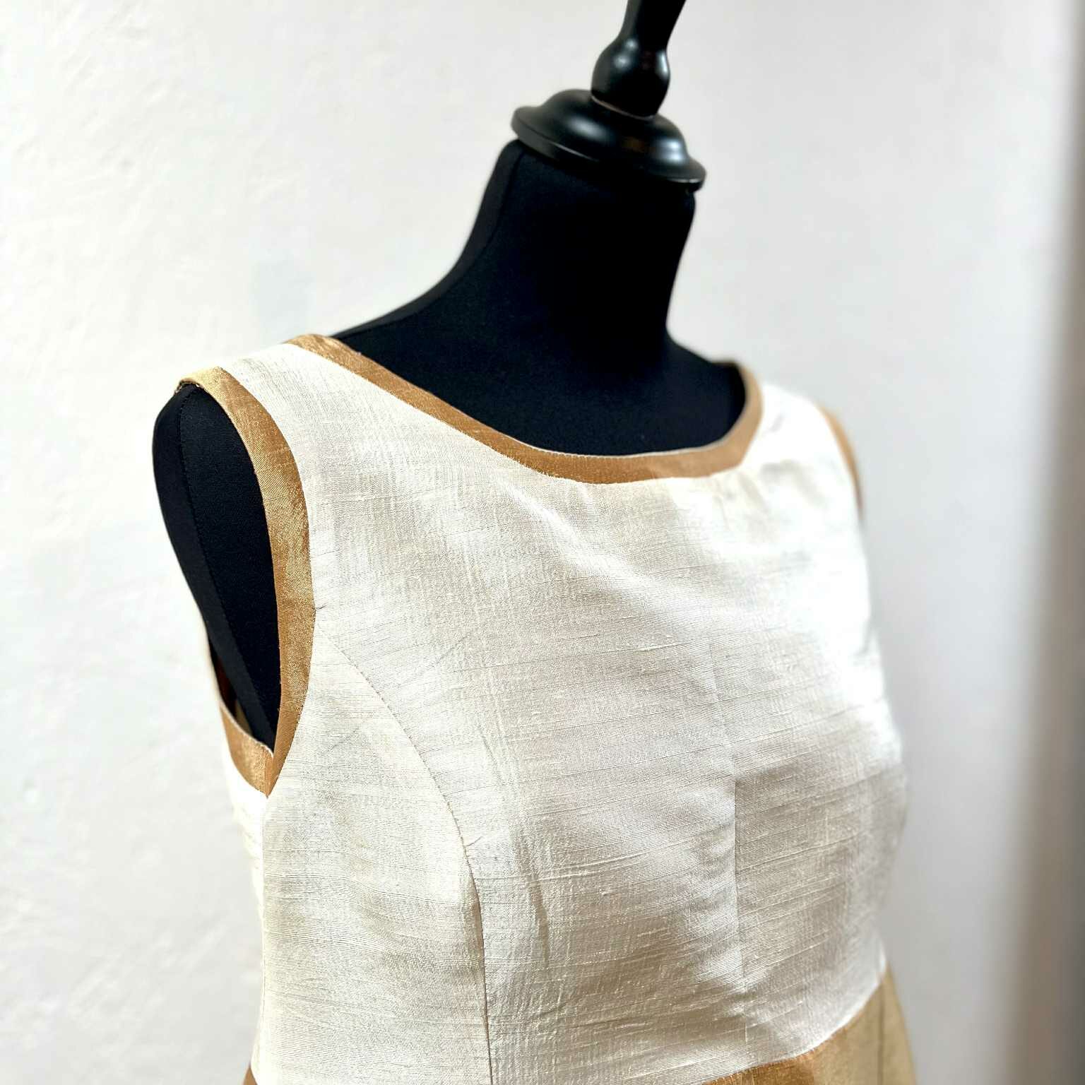 Ensemble tailleur-robe en soie shantung de thailande