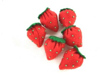Fraises en feutrine