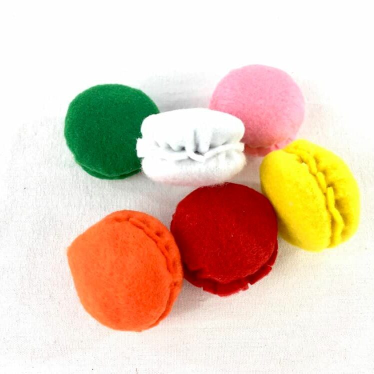 Macarons en feutrine
