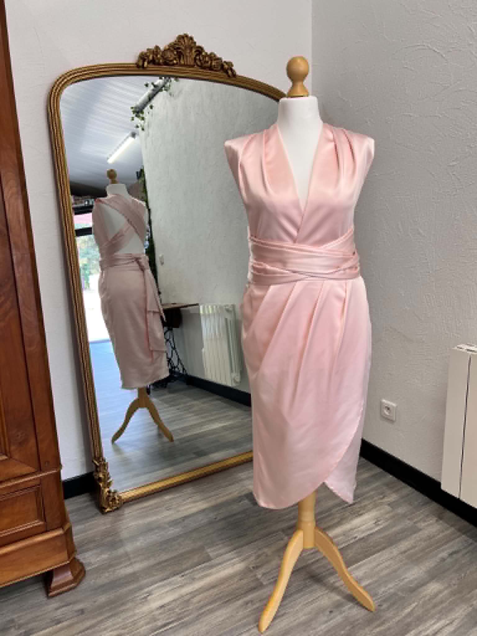 Robe de cocktail sur mesure CréatiBreizh Devant 3 Robe de cocktail sur mesure CréatiBreizh