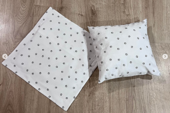 Tote Bag avec son oreiller et sa taie assortis