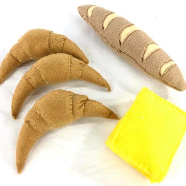 Viennoiserie en feutrine