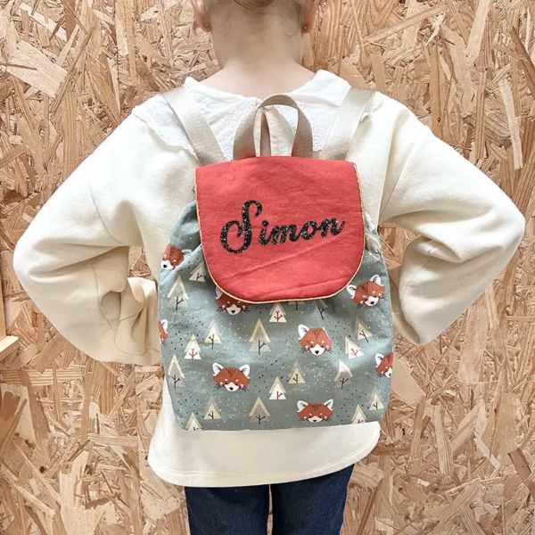 Sac à dos garçon à motifs de renard - Floqué